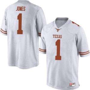 Men Texas Longhorns Andrew Jones #1 Replica White Football Jersey 573729-866