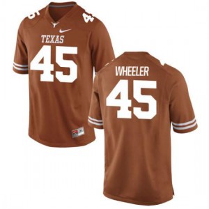 Men Texas Longhorns Anthony Wheeler #45 Game Tex Orange Football Jersey 565879-227