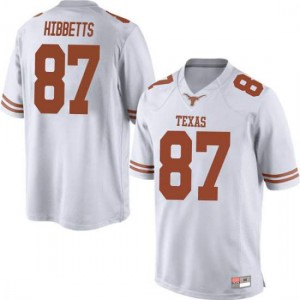 Men Texas Longhorns Austin Hibbetts #87 Replica White Football Jersey 398961-288