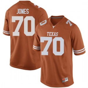 Men Texas Longhorns Christian Jones #70 Replica Orange Football Jersey 643438-858