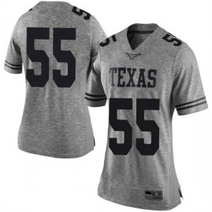 Women Texas Longhorns D'Andre Christmas-Giles #55 Limited Gray Football Jersey 880085-486