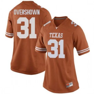 Women Texas Longhorns DeMarvion Overshown #31 Game Orange Football Jersey 869462-260