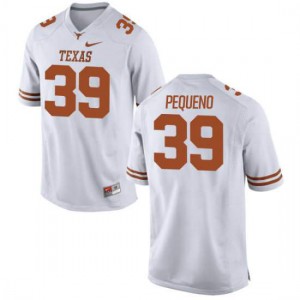 Youth Texas Longhorns Edward Pequeno #39 Authentic White Football Jersey 368840-863
