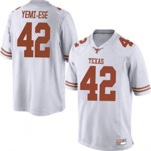 Men Texas Longhorns Femi Yemi-Ese #42 Game White Football Jersey 212306-596
