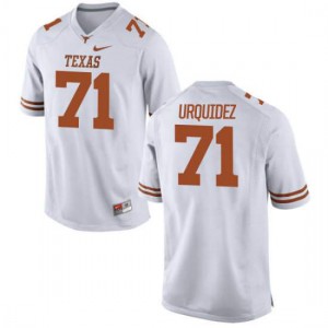 Youth Texas Longhorns J.P. Urquidez #71 Authentic White Football Jersey 591252-406