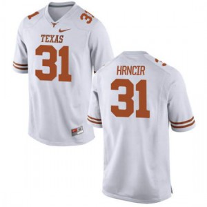 Youth Texas Longhorns Kyle Hrncir #31 Authentic White Football Jersey 945117-920