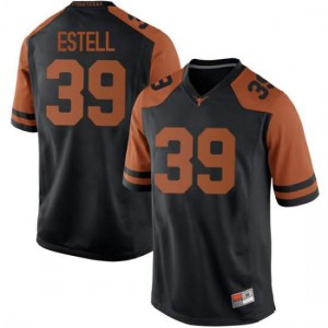 Men Texas Longhorns Montrell Estell #39 Game Black Football Jersey 414969-365