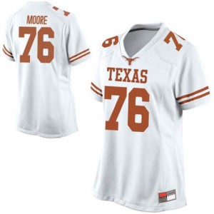 Women Texas Longhorns Reese Moore #76 Game White Football Jersey 170531-585