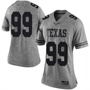 Women Texas Longhorns Rob Cummins #99 Limited Gray Football Jersey 442710-925