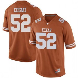 Men Texas Longhorns Samuel Cosmi #52 Game Orange Football Jersey 699783-625