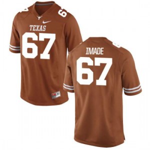 Women Texas Longhorns Tope Imade #67 Authentic Tex Orange Football Jersey 647822-428
