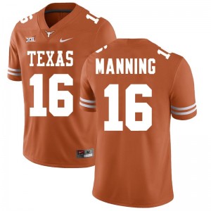 Men Texas Longhorns Arch Manning #16 Limited Texas Orange Football Jersey 949500-113