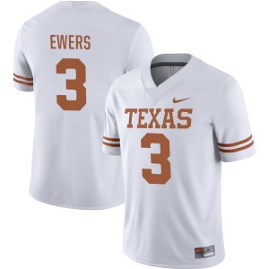 Men Texas Longhorns Quinn Ewers #3 Nike NIL Replica White Football Jersey 238171-918