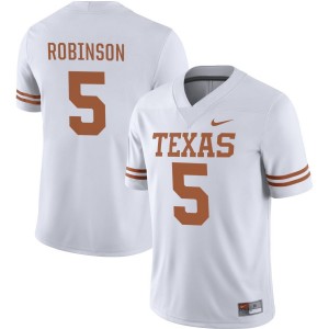 Men Texas Longhorns Bijan Robinson #5 Nike NIL Replica White Football Jersey 957254-399