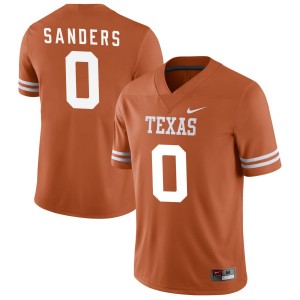 Men Texas Longhorns Ja'Tavion Sanders #0 Nike NIL Replica Texas Orange Football Jersey 513449-424